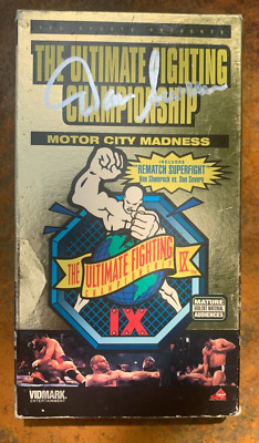 The Ultimate Fighting Championship Motor City Madness VHS Dan Severn Signed Auto