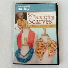 Sewing With Nancy DVD Sew Amazing Scarves 20 Easy-sew Options 2013 SN2709