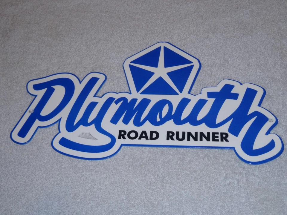 DE COLECCIÓN DODGE PLYMOUTH ROADRUNNER 12" METAL ROAD RUNNER MOPAR GASOLINA ACEITE LETRERO! Foto 2 de 4