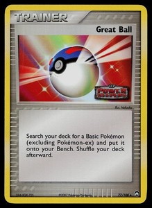 Pokemon Card - Great Ball Power Keepers 77/108 Reverse Holo Stamped