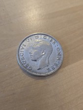 Silver Half Crown Coin 1944