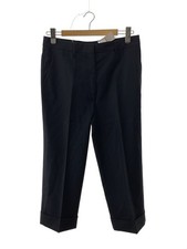 PRADA Slacks Pants 42 Wool BLK Striped APD1 2009 7833