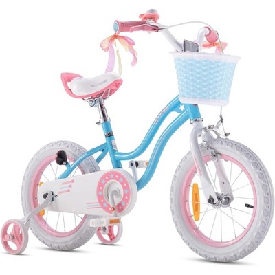 Kids Bike 12 Inch Training Wheels Basket Sky Blue Royalbaby Stargirl Girls Best