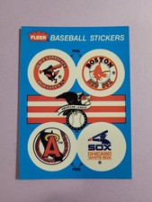 Orioles Red Sox Angels White Sox 1989 Fleer Stickers Baseball Card J9504