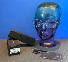 NEW PORSCHE DESIGN P'8306 B 51-18 SHINY SILVER TITANIUM FRAMES READING GLASSES