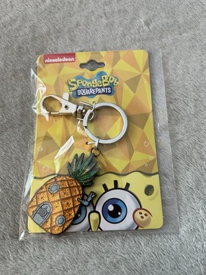 Keychain. Nickelodeon SpongeBob SquarePants Pineapple Metal and Enamel Keychain