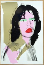 Andy Warhol Mick Jagger Screenprint Unsigned 1975 Trial Proof 43-1/3 x 29