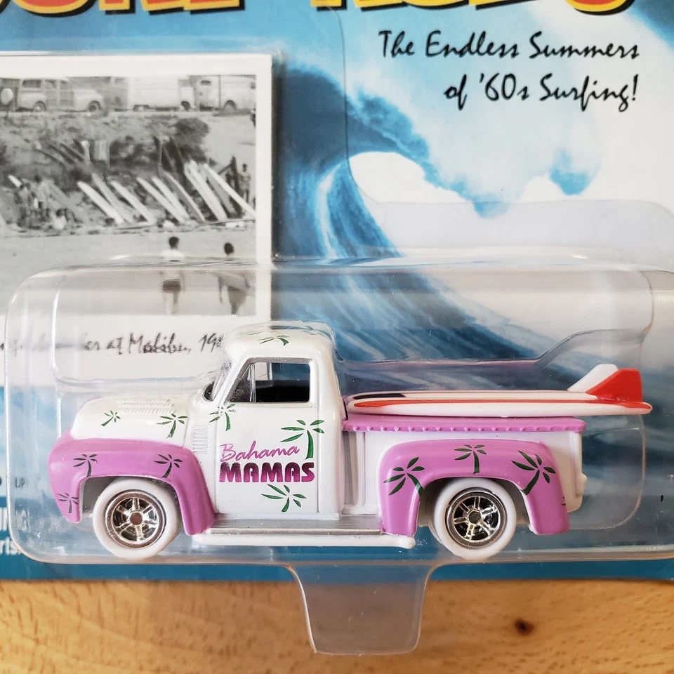 Johnny Lightning Wild Kat Pickup Bahama Mamas Surf Rods 1:64 White Lightning - Image 3 of 4