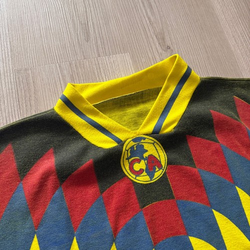 Men's Vintage 90's François Omam-Biyik Club America Bootleg Jersey Shirt Sz XL - Picture 5 of 6
