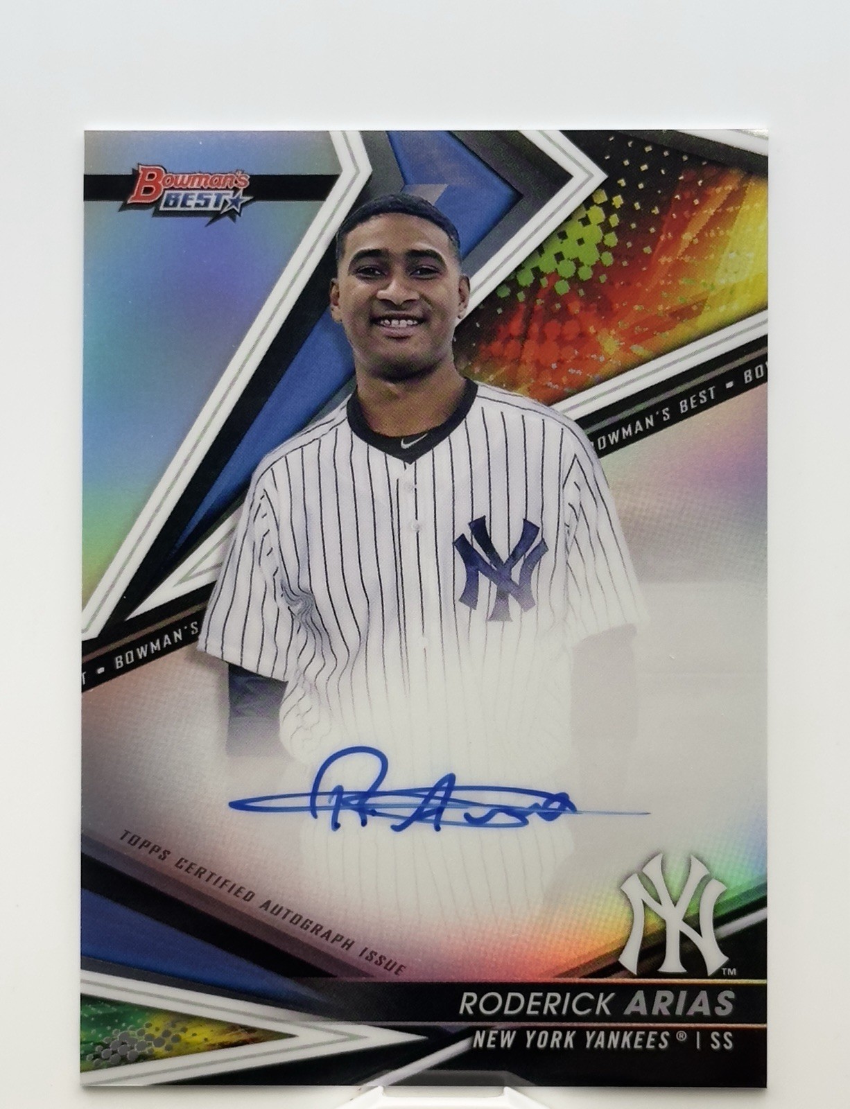 2022 Topps Bowman's Best Roderick Arias #B22-RA Best Of 2022 Refractor Auto