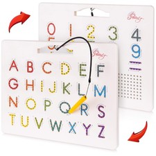 Magnetic Alphabet Tracing Board Double Sided Letters Numbers Learning Board