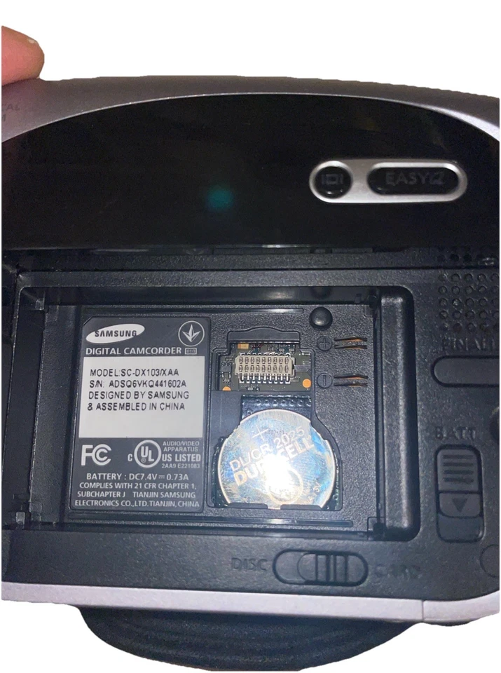 Samsung 34x Optical Zoom Digital Camera Camcorder Tested scdx1 no charger - Image 3 of 4