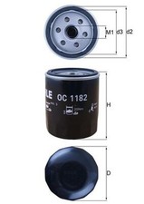 MAHLE Ölfilter OC 1182 Anschraubfilter für MAZDA CX MX DJ BK BM BN DK BL DL GJ 3