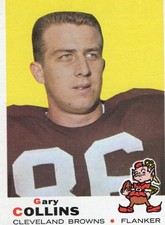 Gary Collins Browns 1969 Topps Football #234 VG Condition no creases o/c Bx6d