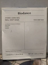 Biodance Hydro Cera-Nol Real Deep Mask 34g x 4pcs 100% New authentic