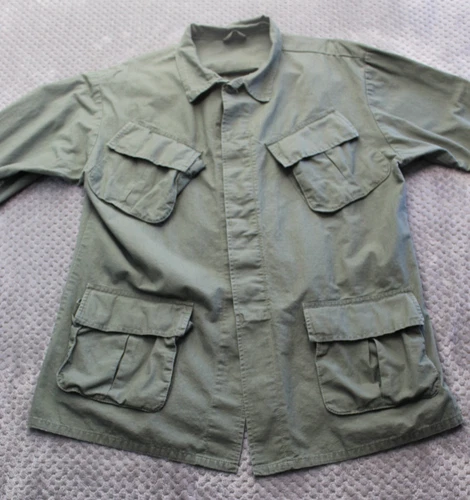Rothco Jacket Mens Medium Green BDU Ripstop Field Button Front Reproduction image 12