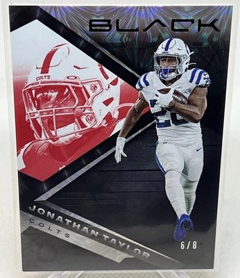 2022 PANINI BLACK FOOTBALL JONATHAN TAYLOR RUBY FOTL /8 #47 Colts