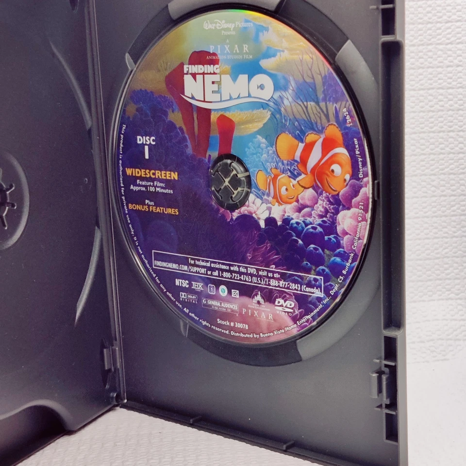 Walt Disney Pixar: Finding Nemo (1) (DVD 2003 2-Disc Collector's Edition) WS -FS - Image 4 of 4