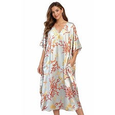 Modern Winlar Caftan Gown Coastal Mermaidcore Resortwear Vacation Relaxed Chic
