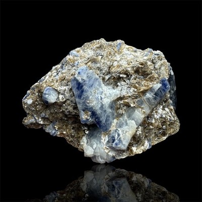 222 Grams Fluorescent Bicolor Sapphire Crystals On Mica matrix @Afg