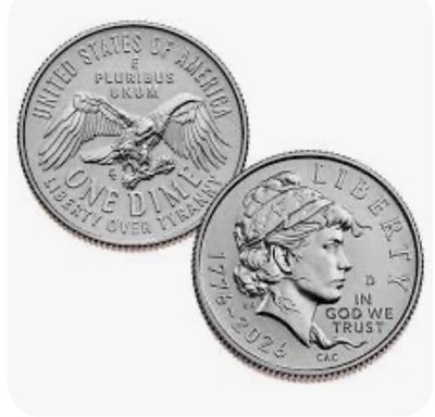 2026 P &D Dime (2 COINS) Emerging Liberty BU Free Shipping