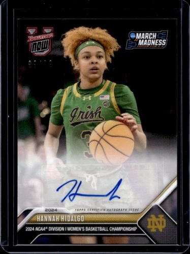 2023 Bowman U Now NCAA March Madness Basketball Hannah Hidalgo #7A PSA 9