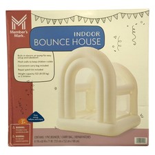 Member's Mark Indoor Double Arch Bounce House, 61in x 60in x 71in, Cream