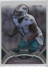 2011 Bowman Sterling Refractor 209/299 Mike Pouncey #35 2z8