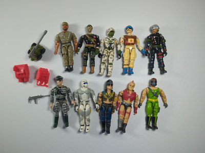 Vintage Lanard The Corps Lot 10 Figures 1980s 1990s 3.75