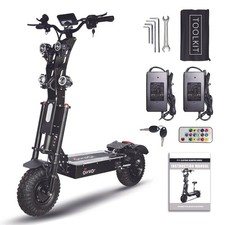 Foldable Dual Motor 14" 10000W 50A Strong Power Electric Scooter Fast Speed Necg