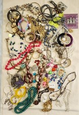 3 lbs. 6 oz Vtg to Now Costume Jewelry Lot 99 All Wearable Resell Craft LOT 2