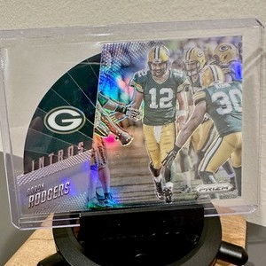 2015 Panini Prizm Aaron Rodgers Intros Silver Holo Die Cut SP #I11 Packers Rare
