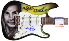 Jane's Addiction Perry Farrell Signed Hand Airbrushed Painting Guitar PSA
