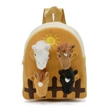 Farm House with Horses Animal Backpack 11" by Unipak
