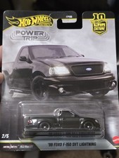 Hot Wheels Premium Car Culture Power Trip 1999 Ford F-150 Svt Lightning Black