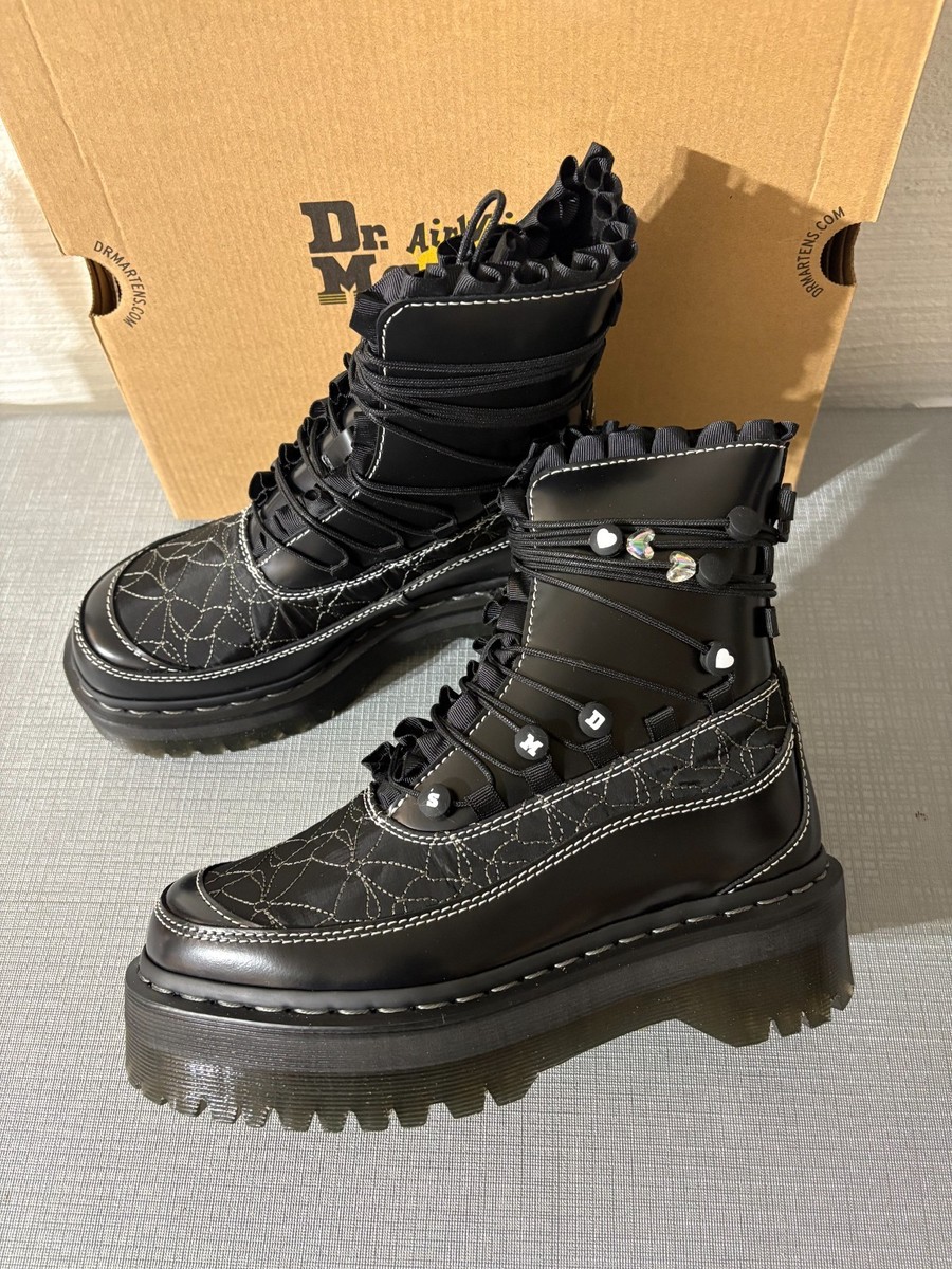Dr. Martens JADON FRILL Smooth Leather Platform Boots MSRP$280 | eBay