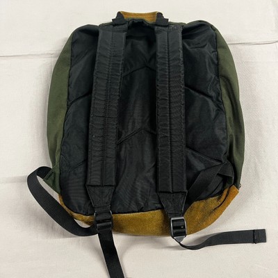 Vintage 90s Greatland Leather Bottom Backpack / 1990s Great  display picture 1