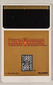 TURBOGRAFX-16 China Warrior 1989 Original Complete (Minus Sleeve) Oop RARE Game