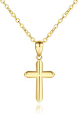 Womens Gold Cross Necklace 14K Gold Cross Necklaces for Women Crosses Pendants N