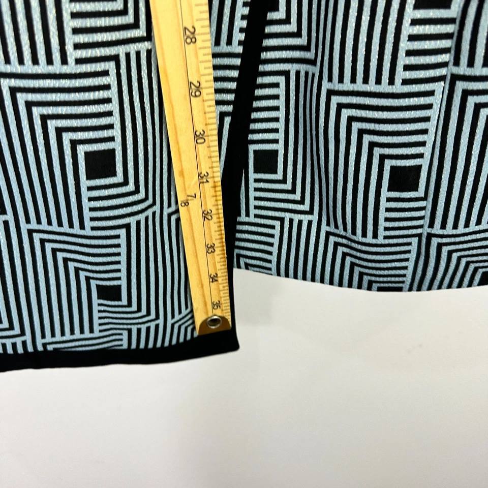 Blazer Clara Clara by Vinette 18 Verde Geométrico Mod Retro Distintivo Chaqueta Arte Foto 4 de 4