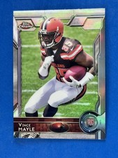 2015 Topps Chrome Refractor #168 Vince Mayle Cleveland Browns!