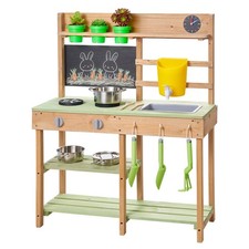 Mud Kitchen, Outdoor Mud Kitchen for Kids, Wood Outdoor Play Kitchens with