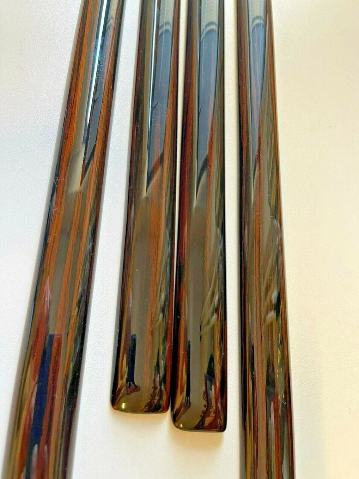 Mercedes W109 280 SEL Carrocería Larga Ébano Interior Delgado Madera 4 Piezas Panel Puerta Embellecedores Foto 4 de 4