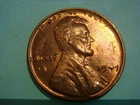 Beautiful BU Red 1949 P Lincoln Cent - actual coin in photo