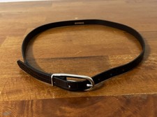 Express genuine leather belt women  s Medium brown alligator pattern embossed