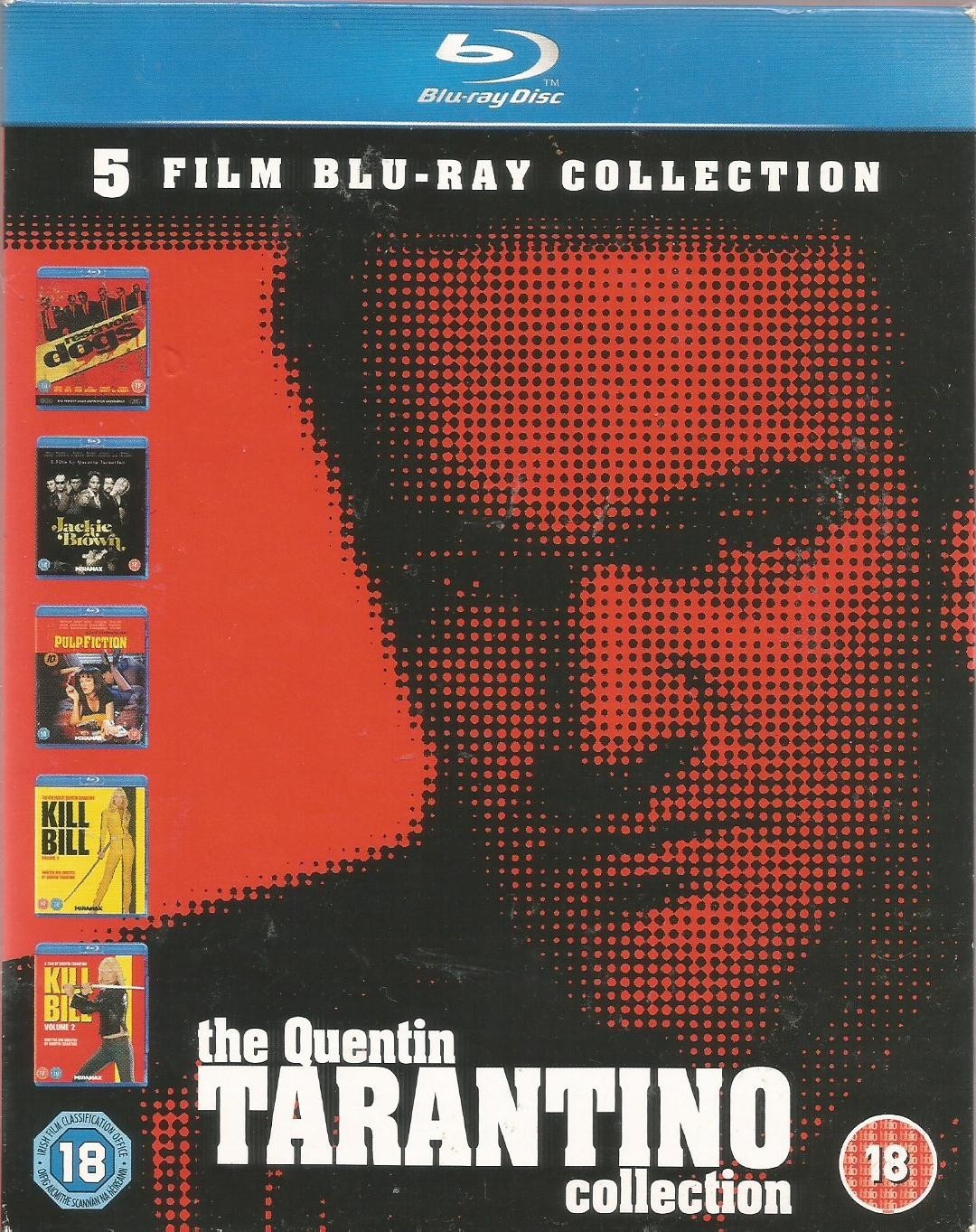 Quentin Tarantino Collection 5 Blu Ray movie box set Reservoir Dogs Pulp Fiction