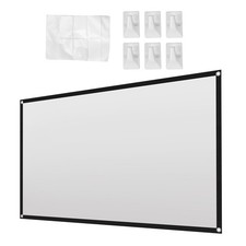 Projector Screen for Home Theater HD White Foldable Anti-Crease P8C28552