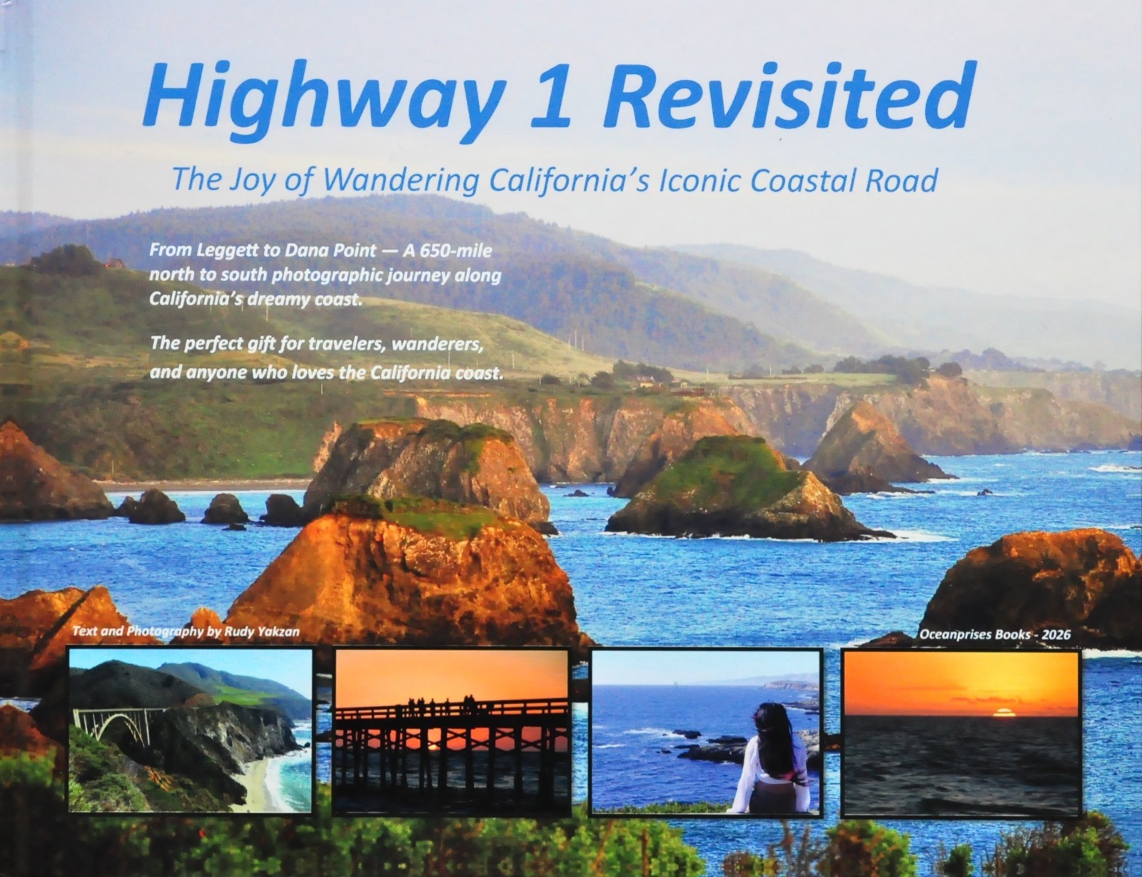 Highway 1 Revisited California Photos Hardcover Coffee Table Book +Perfect Gift!