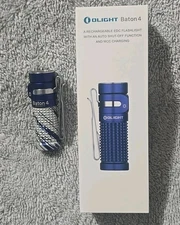 Olight Baton 4 Arctic Flame Waterproof Rechargeable Flashlight 1300 Lumens