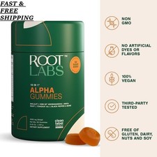 1-3 PCS Root Labs 10-1 Alpha Gummies  4K mg Pure Shilajit  KSM-66  60 Gummies